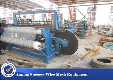 High Working Speed Semi Automatic Knitting Machine Galvanize Steel Wire Material